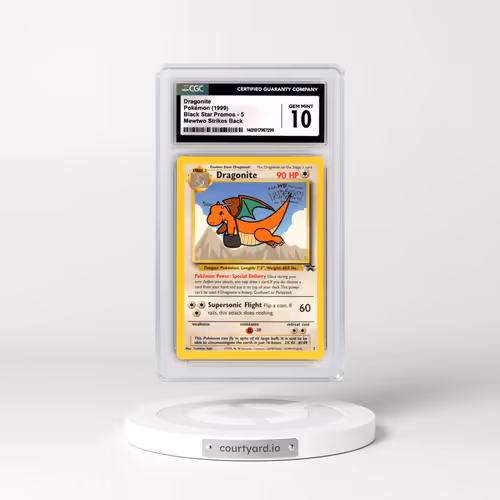 1999 Black Star Promos #5 Dragonite - Mewtwo Strikes Back (CGC 10 GEM MINT)