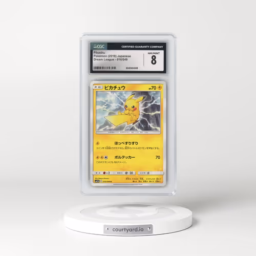2019 Dream League #016/049 Pikachu (CGC 8 NM-MT)