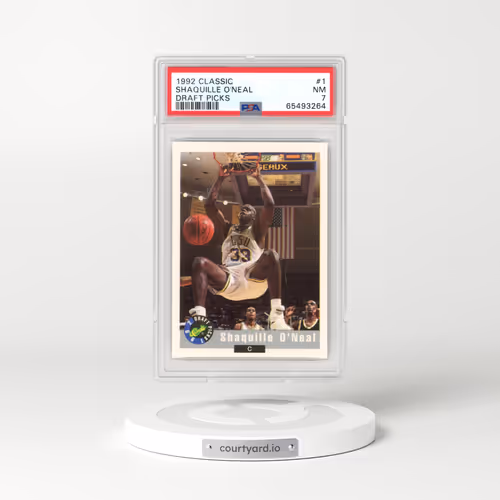 1992 Classic Draft Picks #1 Shaquille O'Neal (PSA 7 NM)