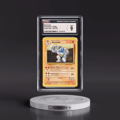 1999 Base Set #34/102 Machoke (CGC 9 MINT)