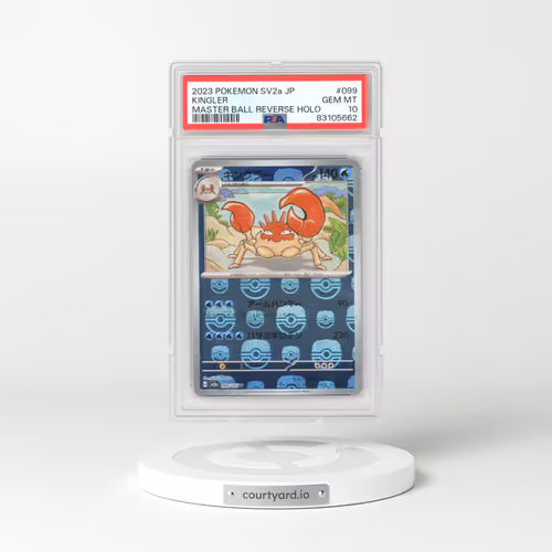 2023 Pokémon Card 151 #099 Kingler - Reverse Holo Master Ball (PSA 10 GEM MINT)