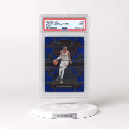 2023 Panini Select #87 Victor Wembanyama - Blue (PSA 9 MINT)