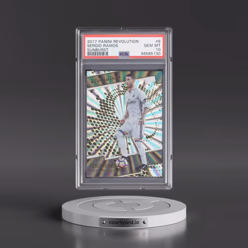 2017 Panini Revolution #9 Sergio Ramos - Sunburst (PSA 10 GEM MINT)