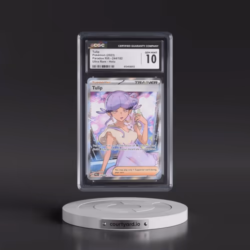 2023 Pokémon Par EN-Paradox Rift #244 Tulip - Ultra Rare (CGC 10 GEM MINT)