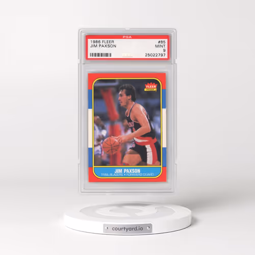 1986 Fleer #85 Jim Paxson (PSA 9 MINT)