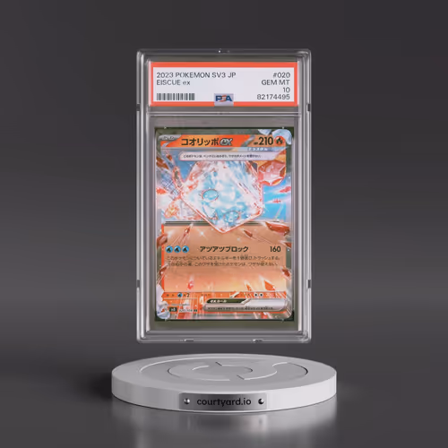 2023 Pokémon SV3-Ruler of the Black Flame #020 Eiscue EX - Holo (PSA 10 GEM MINT)