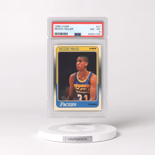 1988 Fleer #57 Reggie Miller (PSA 8 NM-MT)
