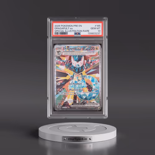2025 Pokémon Pre EN-Prismatic Evolutions #165 Dragapult EX - Holo Special Illustration Rare (PSA 10