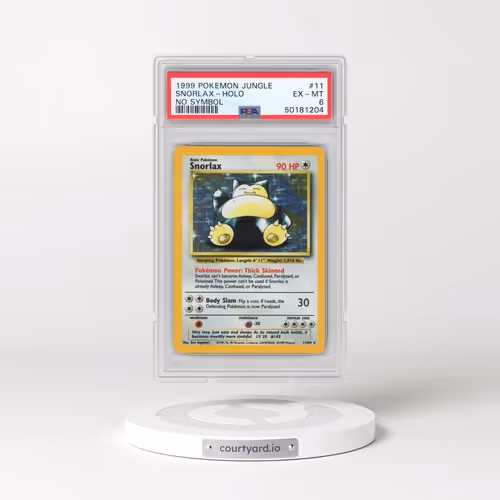 1999 Pokémon Jungle #11 Snorlax - Holo No Symbol (PSA 6 EX-MT)