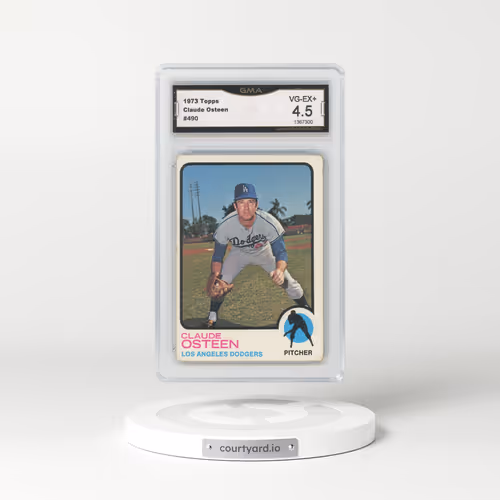 1973 Topps #490 Claude Osteen (GMA 4.5 VG-EX+)