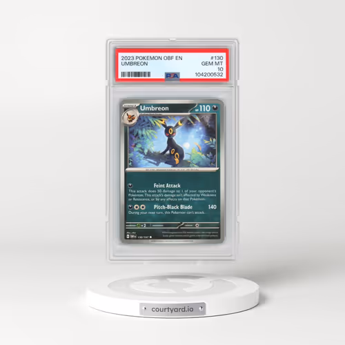 2023 Pokémon Obf EN-Obsidian Flames #130 Umbreon (PSA 10 GEM MINT)