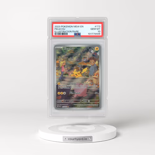 2023 Pokémon Mew EN-151 #173 Pikachu - Illustration Rare (PSA 10 GEM MINT)