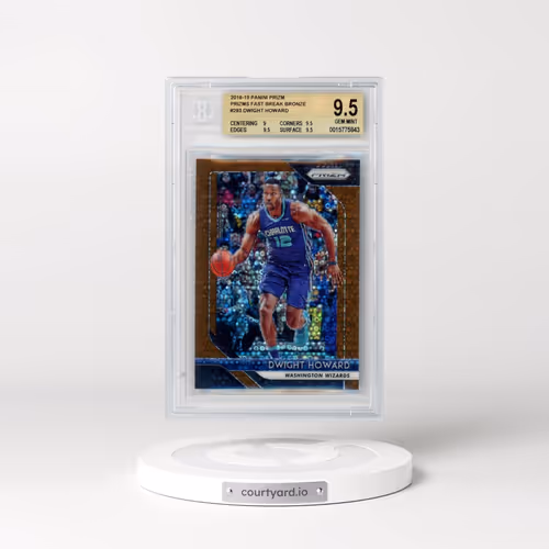 2018 Panini Prizm Prizms Fast Break Bronze #293 Dwight Howard (BGS 9.5 GEM MINT)