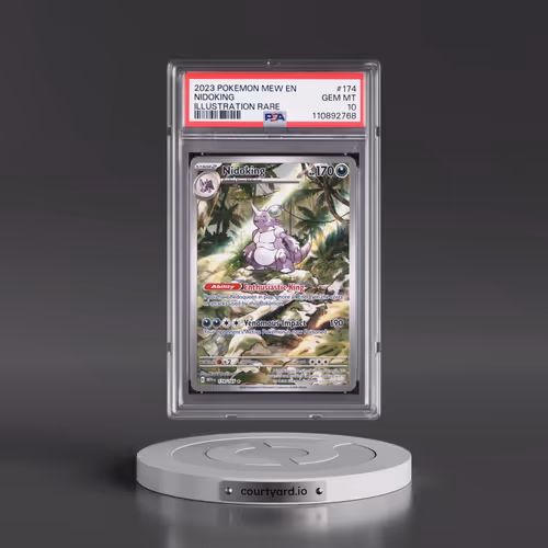 2023 Pokémon Mew EN-151 #174 Nidoking - Illustration Rare (PSA 10 GEM MINT)