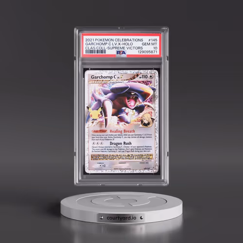 2021 Pokémon Celebrations Classic Collection #145 Garchomp C LV.X - Holo (PSA 10 GEM MINT)