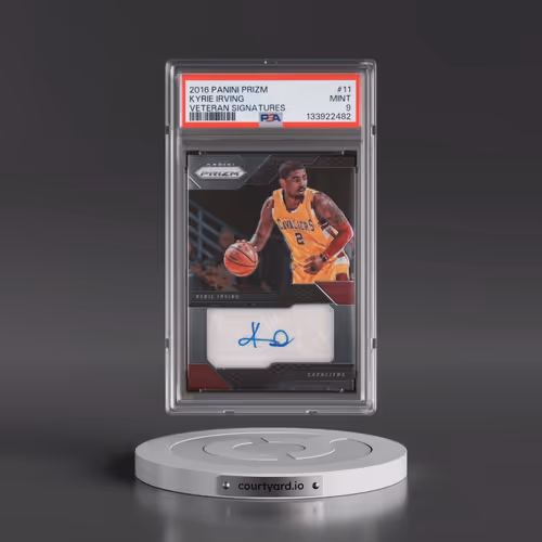 2016 Panini Prizm Veteran Signatures #11 Kyrie Irving (PSA 9 MINT)