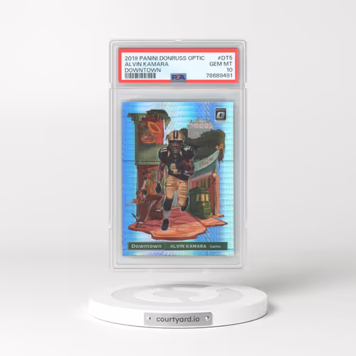 2019 Panini Donruss Optic Downtown #DT5 Alvin Kamara (PSA 10 GEM MINT)