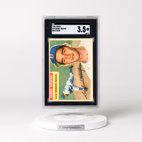 1956 Topps #79 Sandy Koufax - Gray Back (SGC 3.5 VG+)