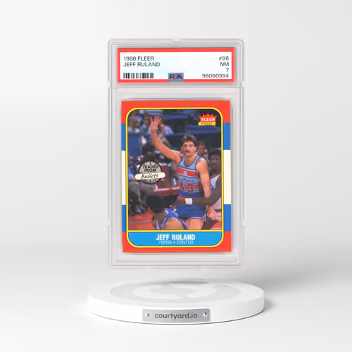 1986 Fleer #96 Jeff Ruland (PSA 7 NM)