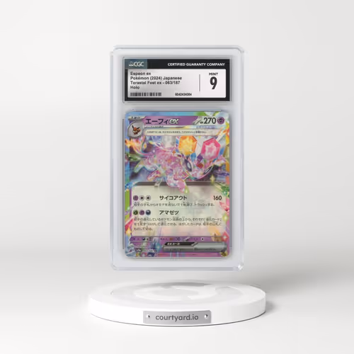 2024 Pokémon Sv8a-Terastal Fest EX #063 Espeon EX - Holo (CGC 9 MINT)