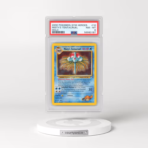 2000 Pokémon Gym Heroes #10 Misty's Tentacruel - Holo (PSA 8 NM-MT)