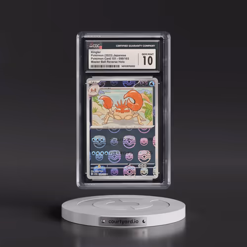 2023 Pokémon Card 151 #099/165 Kingler - Reverse Holo Master Ball (CGC 10 GEM MINT)