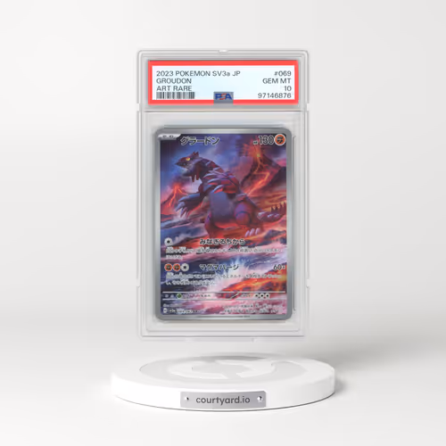 2023 Pokémon Sv3a-Raging Surf #069 Groudon - Art Rare (PSA 10 GEM MINT)