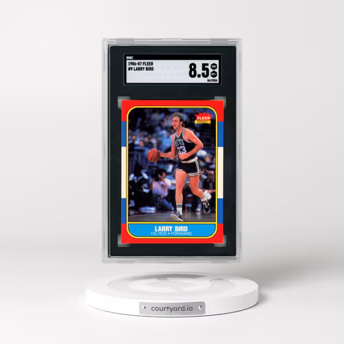 1986 Fleer #9 Larry Bird (SGC 8.5 NM-MT+)