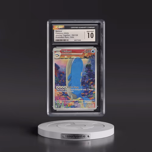 2025 Pokémon Jtg EN-Journey Together #162 Wailord - Illustration Rare (CGC 10 GEM MINT)