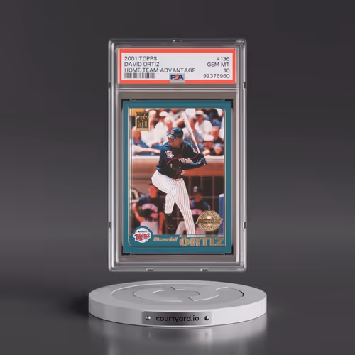 2001 Topps #136 David Ortiz - Home Team Advantage (PSA 10 GEM MINT)