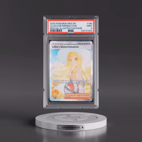 2025 Pokémon Meg EN-Mega Evolution #184 Lillie's Determination - Special Illustration Rare (PSA 9 MI