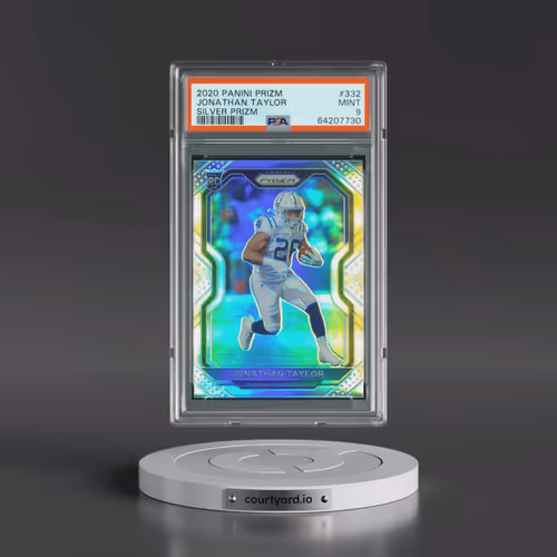 2020 Panini Prizm #332 Jonathan Taylor - Silver Prizm (PSA 9 MINT)