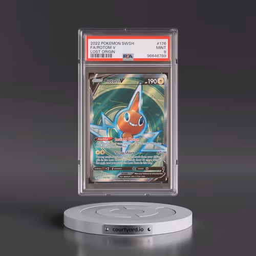 2022 Pokémon Sword & Shield Lost Origin #176 Rotom V - Holo Full Art (PSA 9 MINT)