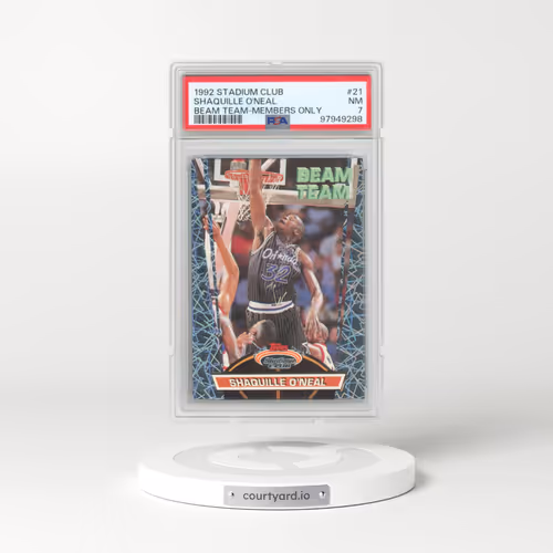1992 Stadium Club Beam Team #21 Shaquille O'Neal - Members Only (PSA 7 NM)