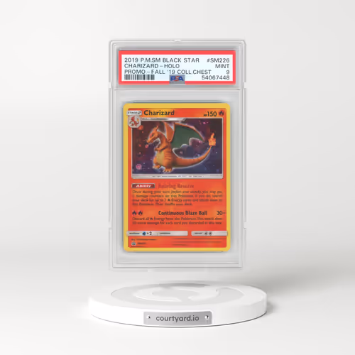 2019 Pokémon SM Black Star Promo #SM226 Charizard - Holo Fall 2019 Collector Chest (PSA 9 MINT)