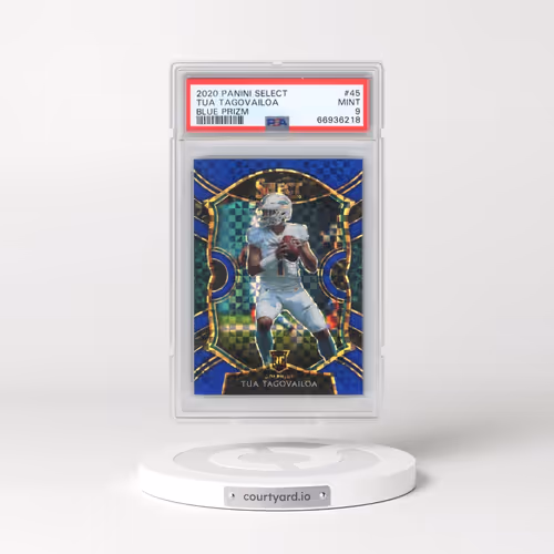 2020 Panini Select #45 Tua Tagovailoa - Blue Prizm (PSA 9 MINT)