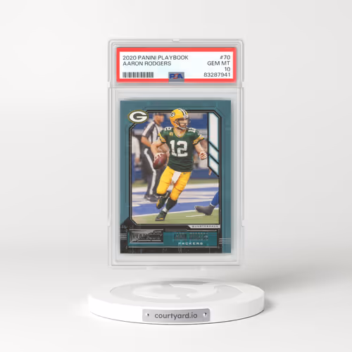 2020 Panini Playbook #70 Aaron Rodgers (PSA 10 GEM MINT)
