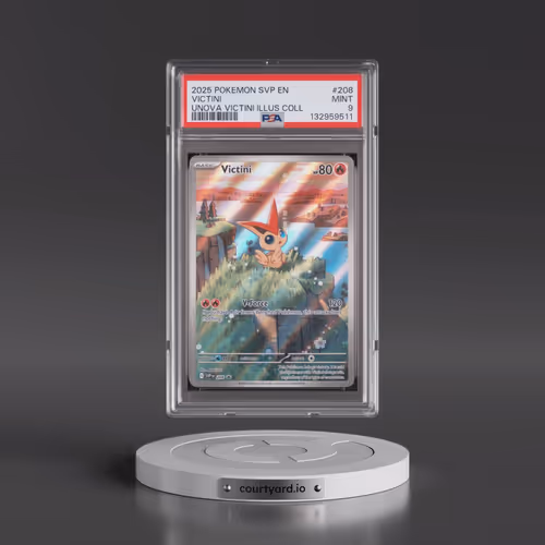 2025 Pokémon Svp EN-SV Black Star Promo #208 Victini - Unova Victini Illustration Collection (PSA 9