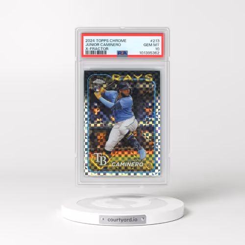 2024 Topps Chrome #213 Junior Caminero - X-Fractor (PSA 10 GEM MINT)