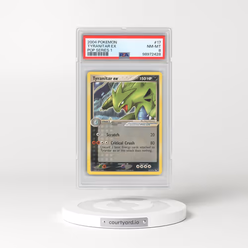 2004 Pokémon Pop Series 1 #17 Tyranitar EX - Holo (PSA 8 NM-MT)