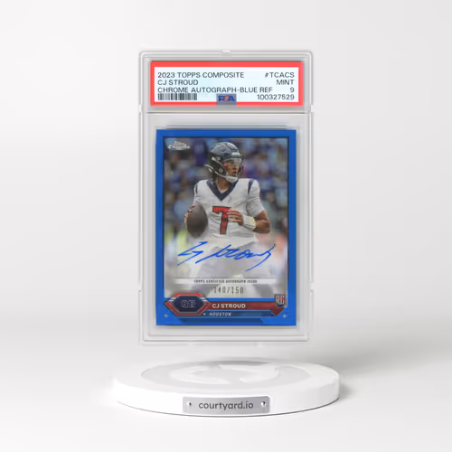 2023 Topps Composite Topps Chrome Autographs #TCACS CJ Stroud - Blue Refractor (PSA 9 MINT)