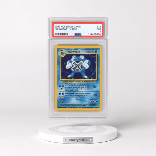 1999 Pokémon Game #13 Poliwrath - Holo (PSA 7 NM)