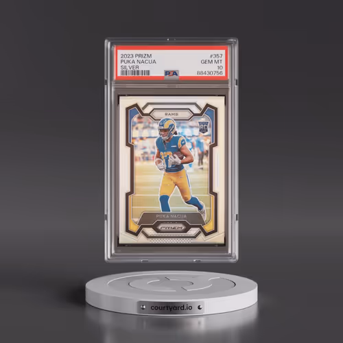 2023 Panini Prizm #357 Puka Nacua - Silver Prizm (PSA 10 GEM MINT)