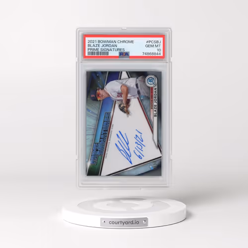 2021 Bowman Chrome Prime Signatures #PCSBJ Blaze Jordan (PSA 10 GEM MINT)