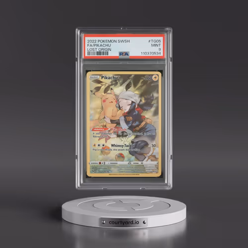 2022 Pokémon Sword & Shield Lost Origin #TG05 Pikachu - Full Art (PSA 9 MINT)