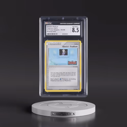2007 EX Power Keepers #76/108 Glacia's Stadium - Reverse Holo (CGC 8.5 NM-MT+)