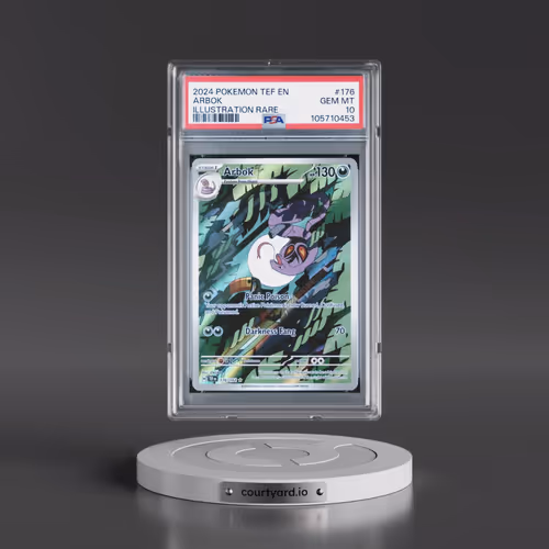 2024 Pokémon Tef EN-Temporal Forces #176 Arbok - Illustration Rare (PSA 10 GEM MINT)