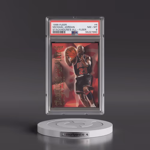 1996 Fleer Stackhouse's All-Fleer #4 Michael Jordan (PSA 8 NM-MT)