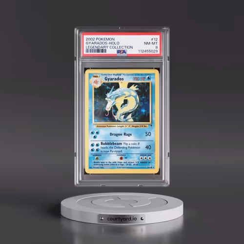 2002 Pokémon Legendary Collection #12 Gyarados - Holo (PSA 8 NM-MT)