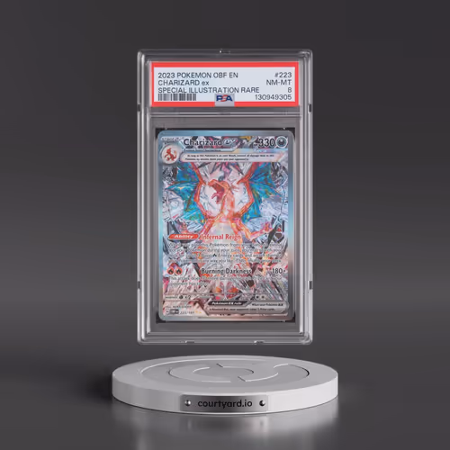 2023 Pokémon Obf EN-Obsidian Flames #223 Charizard EX - Holo Special Illustration Rare (PSA 8 NM-MT)
